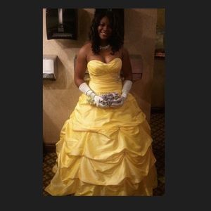 COPY - Disney’s Belle Themed Yellow Prom Dress
